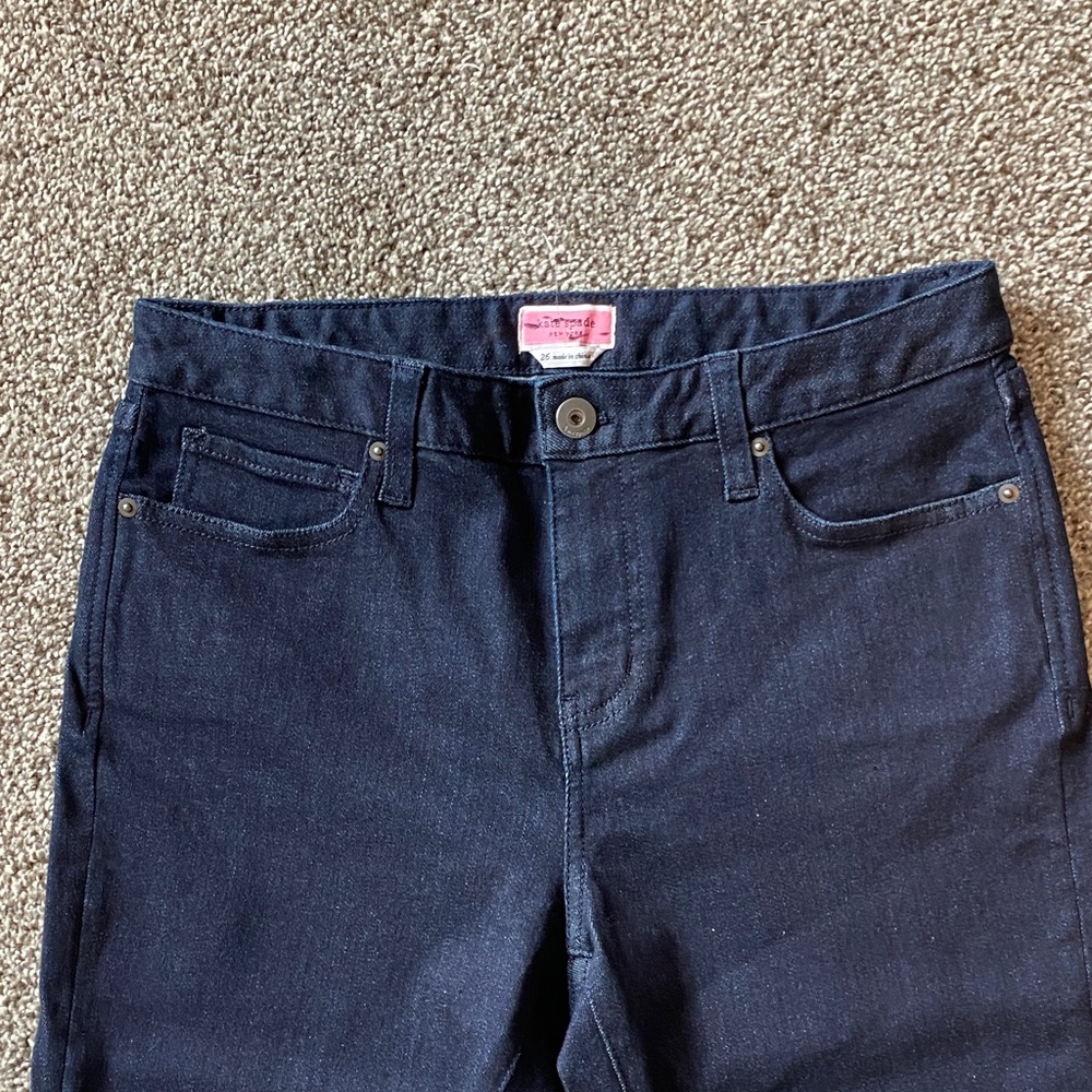 Kate Spade Dark Blue/Black Women's Skinny Jeans Size 26 - Picture 3 of 7
